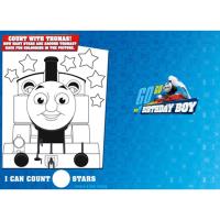 4th Birthday Thomas & Friends Birthday Card With Badge Extra Image 1 Preview